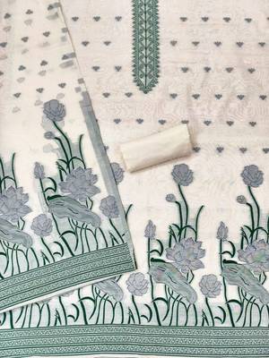 embroidered cotton unstitched dress material 3
