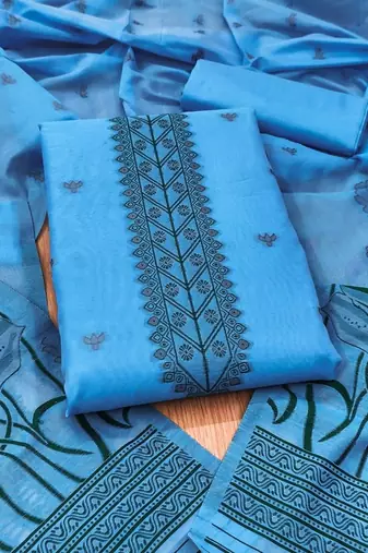 printed cotton unstitched dress material
