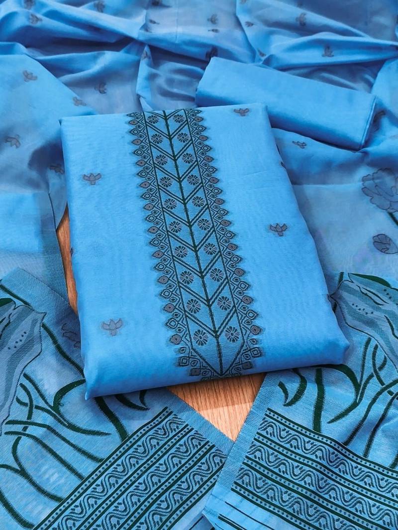 printed cotton unstitched dress material