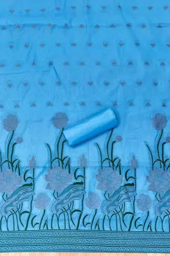 printed cotton unstitched dress material
