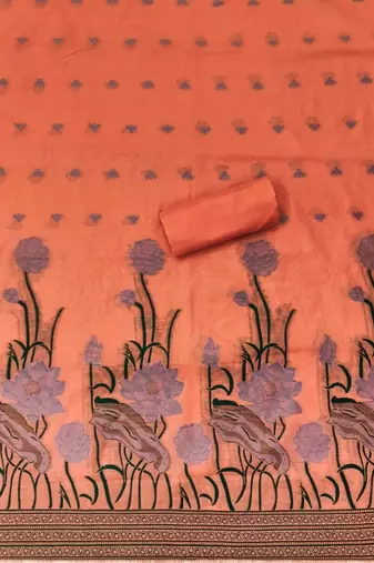 embroidered cotton unstitched dress material