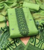 embroidered organza unstitched dress material