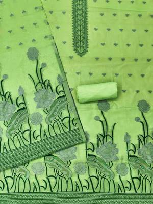 embroidered organza unstitched dress material 3