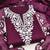 floral embroidered unstitched dress material