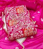 printed silk blend unstitched dress material