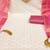 women pink & white embroidered & tassels cotton unstitched dress material