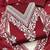 women maroon chanderi cotton embroidered unstitched dress material with dupatta