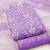 floral embroidered organza unstitched dress material