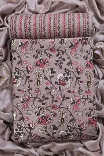 ethnic motif printed unstitched dress material