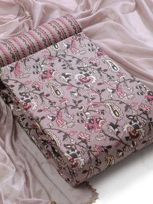 ethnic motif printed unstitched dress material 2