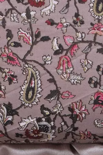 ethnic motif printed unstitched dress material