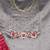 grey & red unstitched dress material