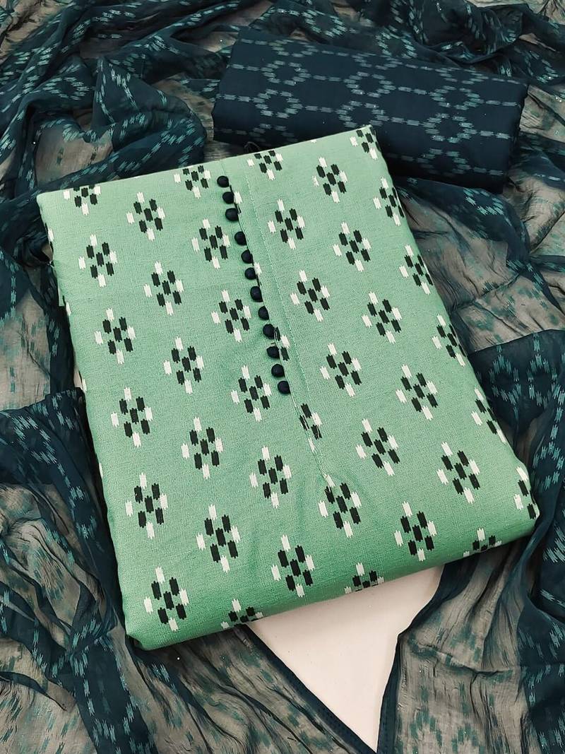 printed unstitched dress material