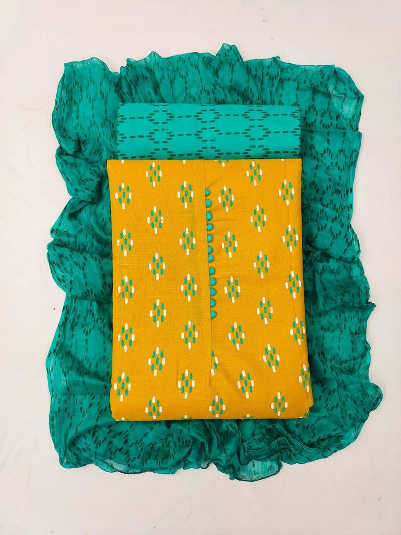 printed unstitched dress material