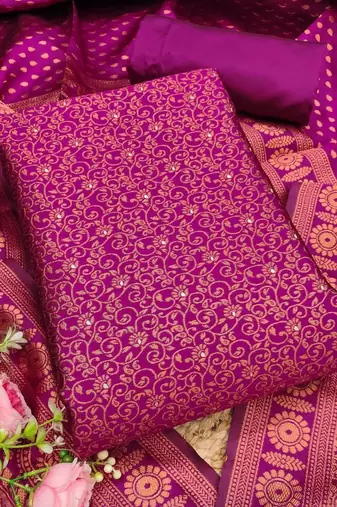 unstitched dress material