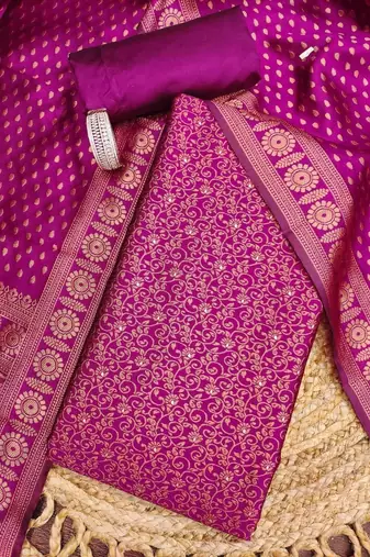 unstitched dress material