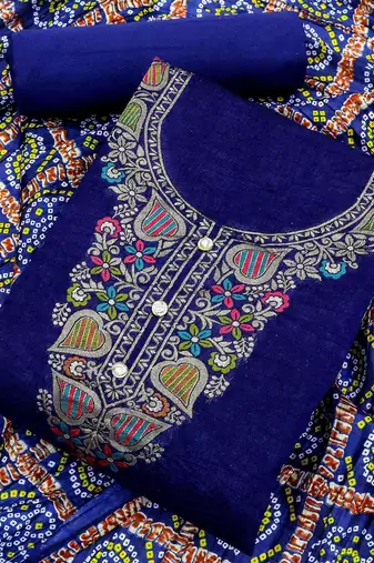 woven design ethnic motifs unstitched dress material