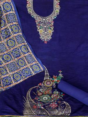 woven design ethnic motifs unstitched dress material 4