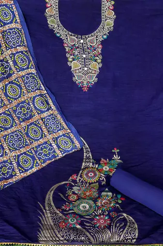 woven design ethnic motifs unstitched dress material