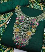 ethnic motifs printed unstitched dress material
