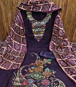 ethnic motifs printed unstitched dress material