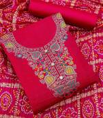 woven design ethnic motifs unstitched dress material