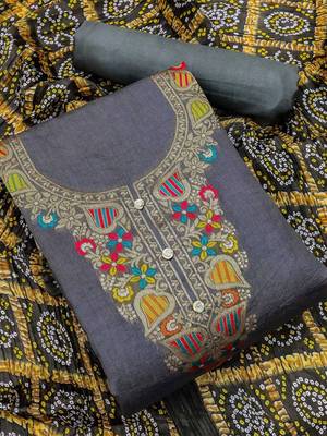 ethnic motifs printed unstitched dress material 1