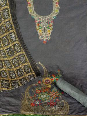 ethnic motifs printed unstitched dress material 4