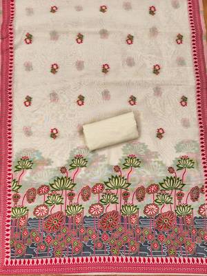 printed cotton unstitched dress material 4