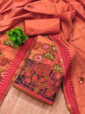 printed cotton unstitched dress material 1