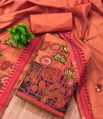 printed cotton unstitched dress material