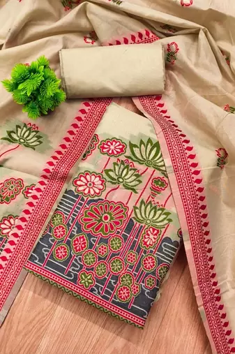 printed unstitched dress material
