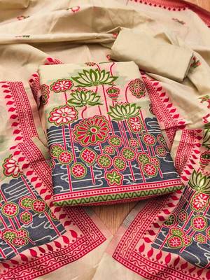 printed unstitched dress material 2