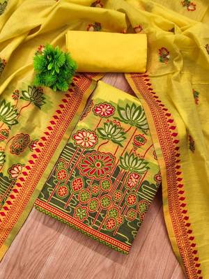 printed cotton unstitched dress material 1