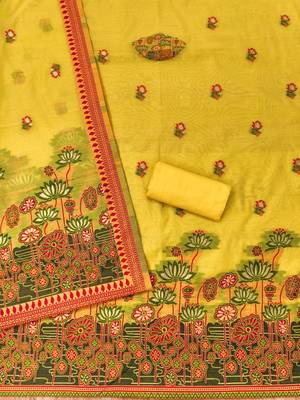 printed cotton unstitched dress material 3