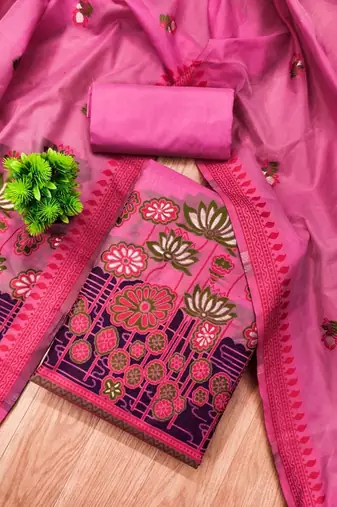 printed cotton unstitched dress material