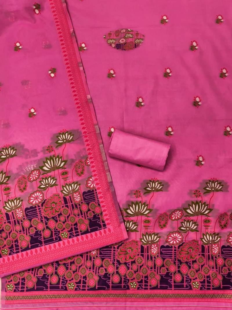 printed cotton unstitched dress material