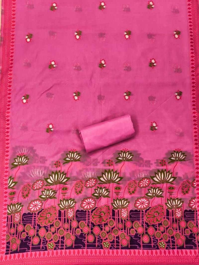 printed cotton unstitched dress material