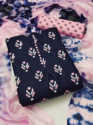 ethnic motifs printed unstitched dress material 2