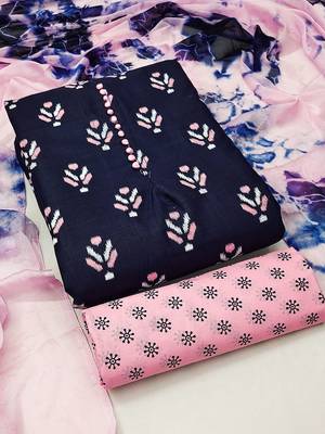 ethnic motifs printed unstitched dress material 3