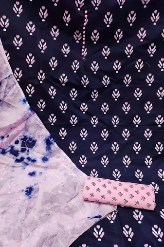 ethnic motifs printed unstitched dress material