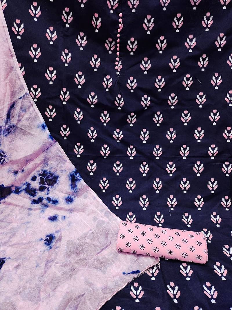 ethnic motifs printed unstitched dress material