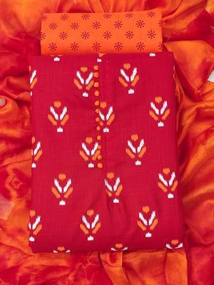 ethnic motif printed unstitched dress material 3