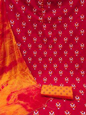 ethnic motif printed unstitched dress material 4