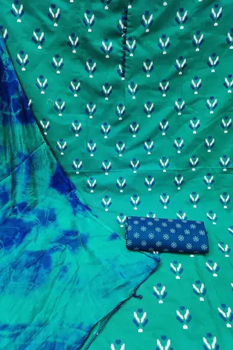 ethnic motifs printed unstitched dress material