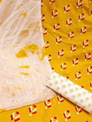 ethnic motifs printed unstitched dress material 5