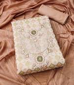 embellished gotta patti unstitched dress material