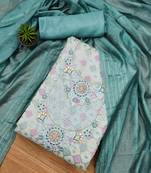 embellished unstitched dress material