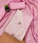 embellished unstitched dress material