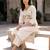 Women’s Khadi Cotton Thred Embroidered Straight Kurta Pant Set